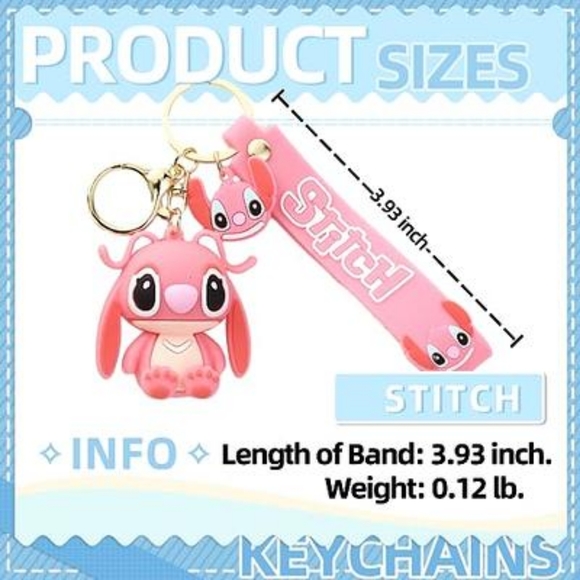 Cute Angel Keychain for Women & Kids - Kawaii Pink - Picture 4 of 7